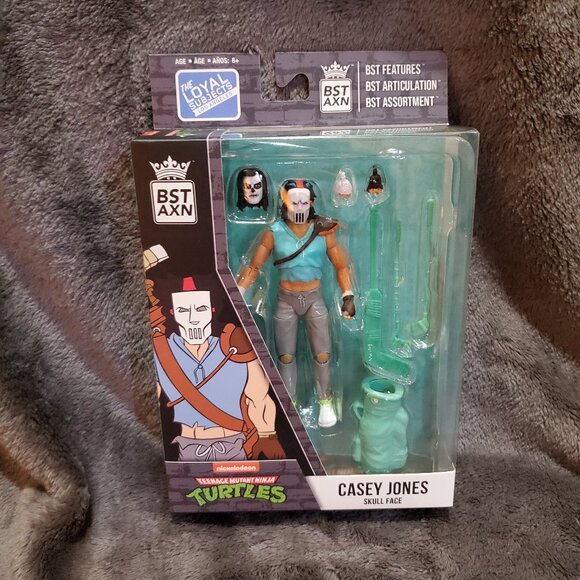 BST AXN TMNT CASEY JONES Skull Face Figure - Loyal Subjects - Picture 1 of 7